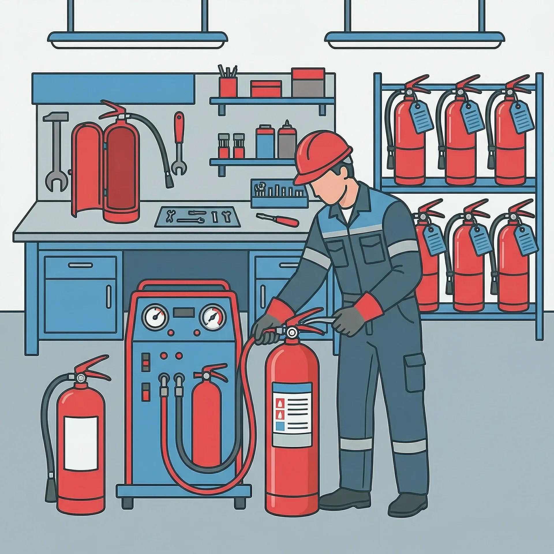 Refilling Fire Extinguishers